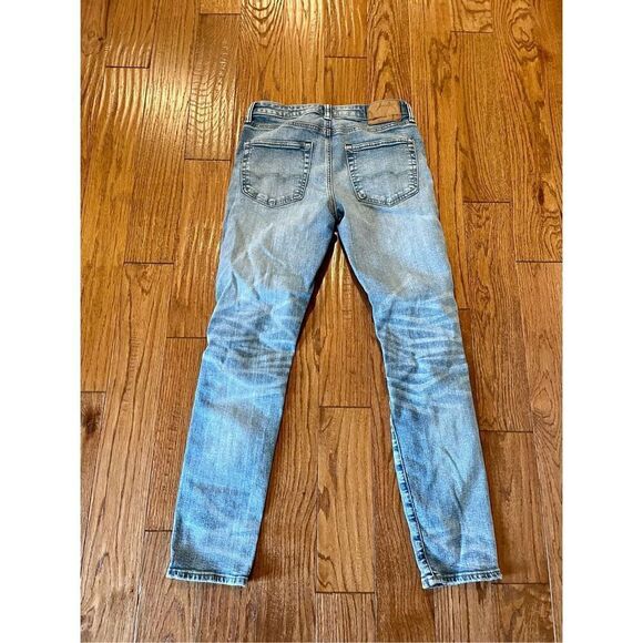 American eagle mens 28x32 air flex athletic cut distressed jeans - Picture 9 of 10
